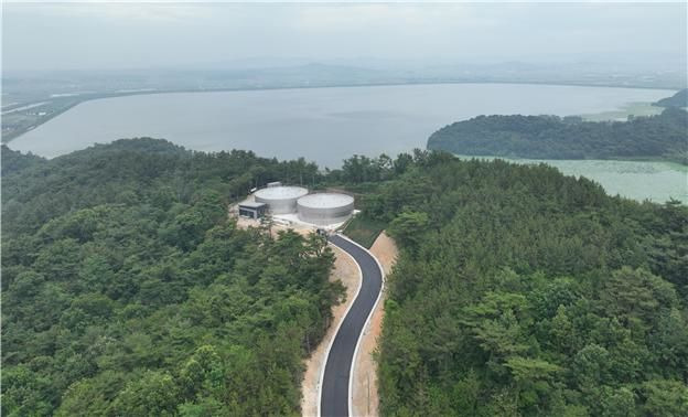 [전북=뉴시스] 계화배수지 전경 사진. *재판매 및 DB 금지