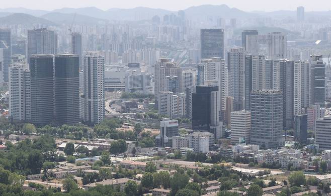 서울 남산에서 바라본 용산구 일대 모습 ⓒ연합뉴스