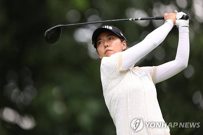 티샷하는 신지은 [AFP/게티이미지=연합뉴스]