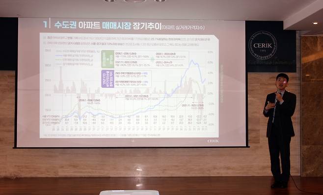 주제 발표하는 김성환 부연구위원 [건산연 제공]