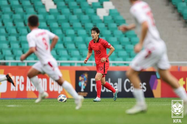 U-20 대표팀에서 활약한 김지수. 대한축구협회