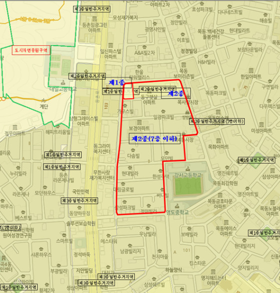 지난 27일 열린 '모아타운 대상지 선정위원회'에서 대상지로 선정된 양천구 목4동 724-1번지 일원 위치도./사진제공=서울시