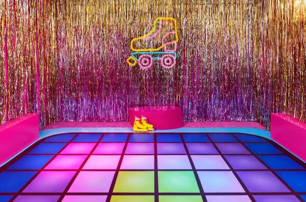 바비하우스의 야외 디스코장