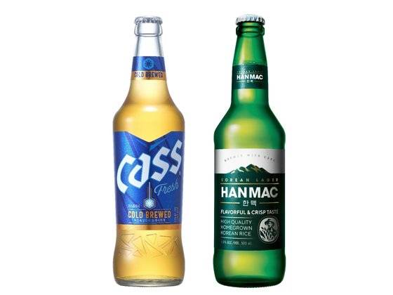 한국 라거의 위상도 달라지고 있다. 카스와 한맥 등 오비맥주 7종이 ‘2023 iTi 국제 식음료품평회’에서 카스, 한맥 등이 수상하며 품질을 인정받았다. 사진 오비맥주