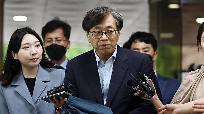 영장실질심사 출석하는 양재식 전 특검보