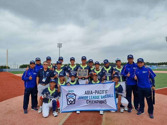 ▲ 한국 리틀야구 대표팀. ⓒ한국리틀야구연맹