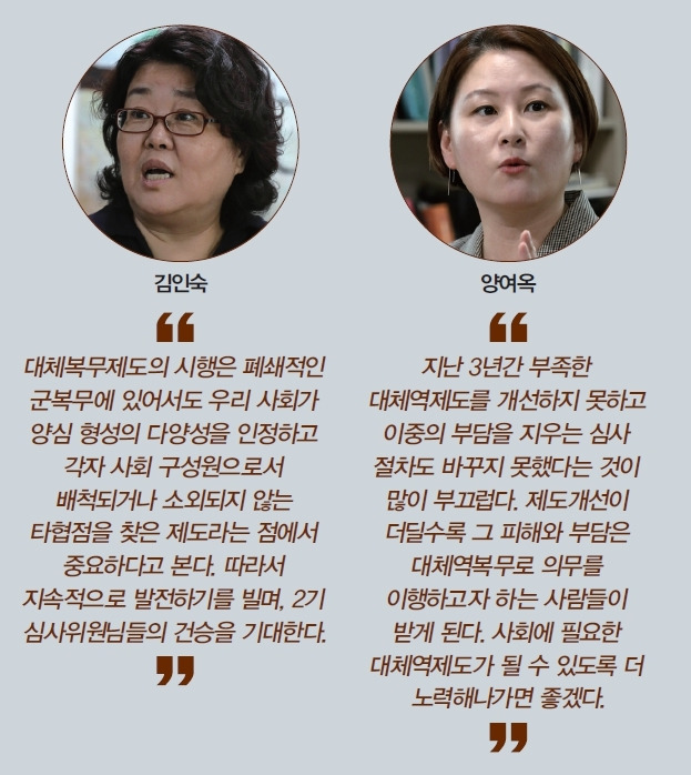 집담회에 참여한 대체역심사위원의 한마디