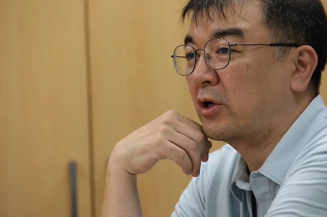 21일 서초동 대검찰청 과학수사대 이한철 연구관이 DNA분석 과정에 대해 설명하고 있다. 2023. 6. 21 /이명원 기자