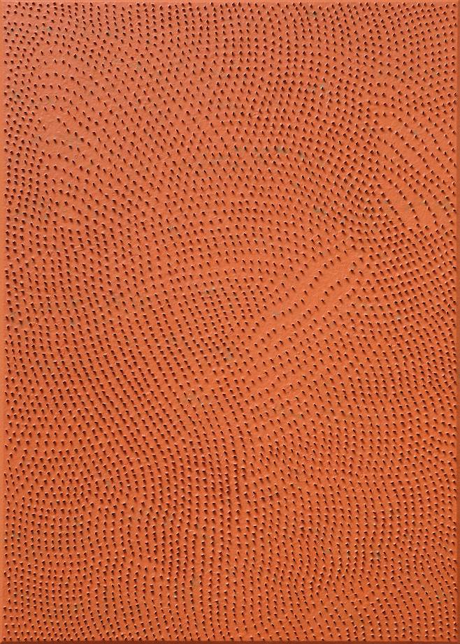 김찬일, Line 220102V, 2022, Pigment on canvas, 227x162cm *재판매 및 DB 금지