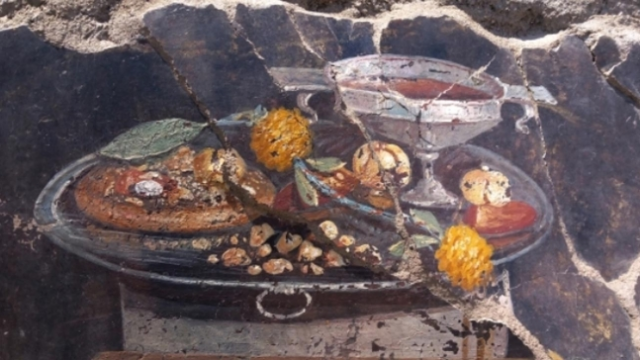 고대 폼페이 유적지에서 발견된 프레스코화 (벽화). AP연합뉴스