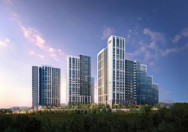 사진 설명. 'e편한세상 원주 프리모원' 투시도 (제공. DL이앤씨)