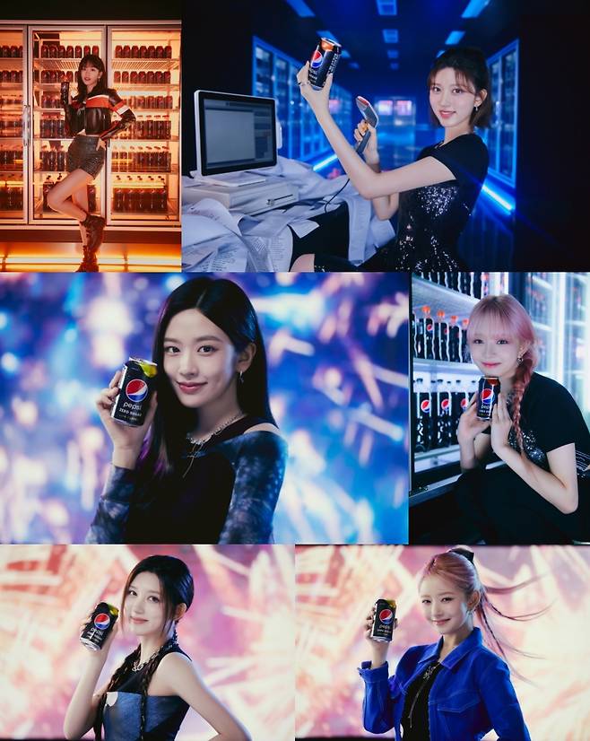 Teaser images of the upcoming "2023 Pepsi Campaign" song, "I Want," to drop on July 13 (Starship Entertainment)