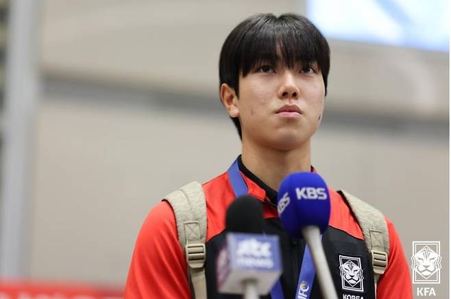 U-17 국가대표팀 미드필더 백인우 [대한축구협회 제공. 재판매 및 DB 금지]