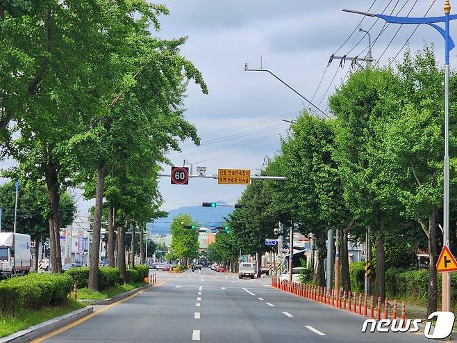 설치된 후면단속카메라 모습.(마산동부경찰서 제공)