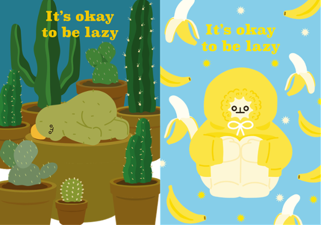 핸드허그에서 일본에 수출하는 K캐릭터 '웅크린 선인장'. 핸드허그 제공