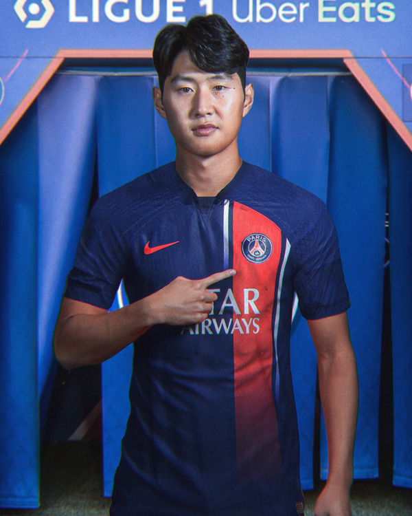 이강인의 파리생제르맹(PSG) 유니폼 합성사진. 사진=파브리지오 로마노 SNS