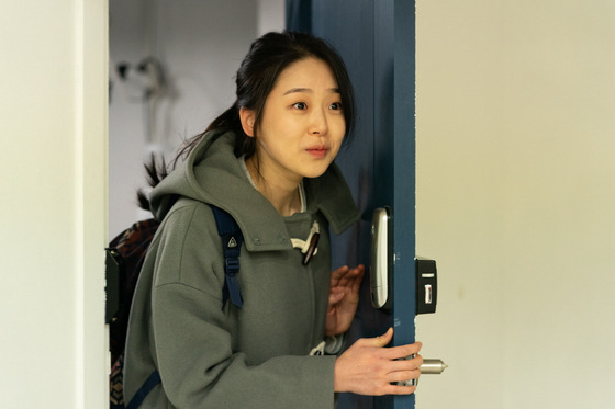 Actor Kim Si-eun as teenage worker So-hee in the social commentary film ″Next Sohee″ (2022) [TWIN PLUS PARTNERS]