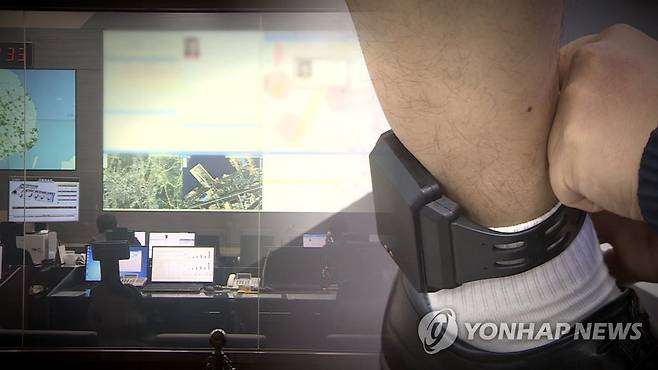 전자발찌 보호감찰(CG) [연합뉴스TV 제공]