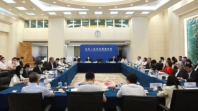 중국 상무부-외자 제약회사 원탁회의 [중국 상무부 홈페이지 캡처. 재판매 및 DB 금지]