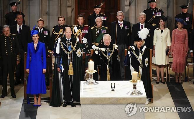 영국 찰스 3세 국왕 부부와 왕세자 부부 (AP=연합뉴스)