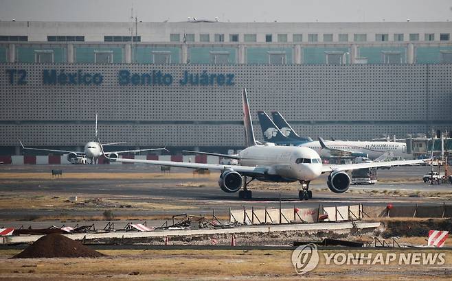 멕시코시티 베니토 후아레스 국제공항 [로이터 연합뉴스 자료사진. 재판매 및 DB 금지]