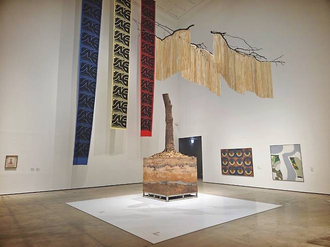 An installation view of “Only the Young: Experimental Art in Korea, 1960s-1970s at MMCA (Park Yuna/The Korea Herald)