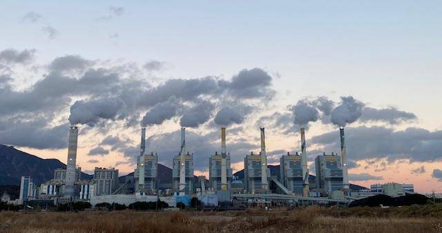 한국남부발전의 하동빛드림본부 혼소발전설비 전경. 한국일보 DB