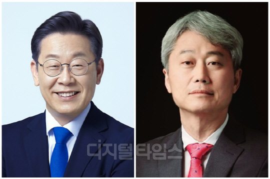 이재명(왼쪽) 더불어민주당 대표와 김근식 경남대학교 정치외교학과 교수. <디지털타임스 DB, 민주당 제공>