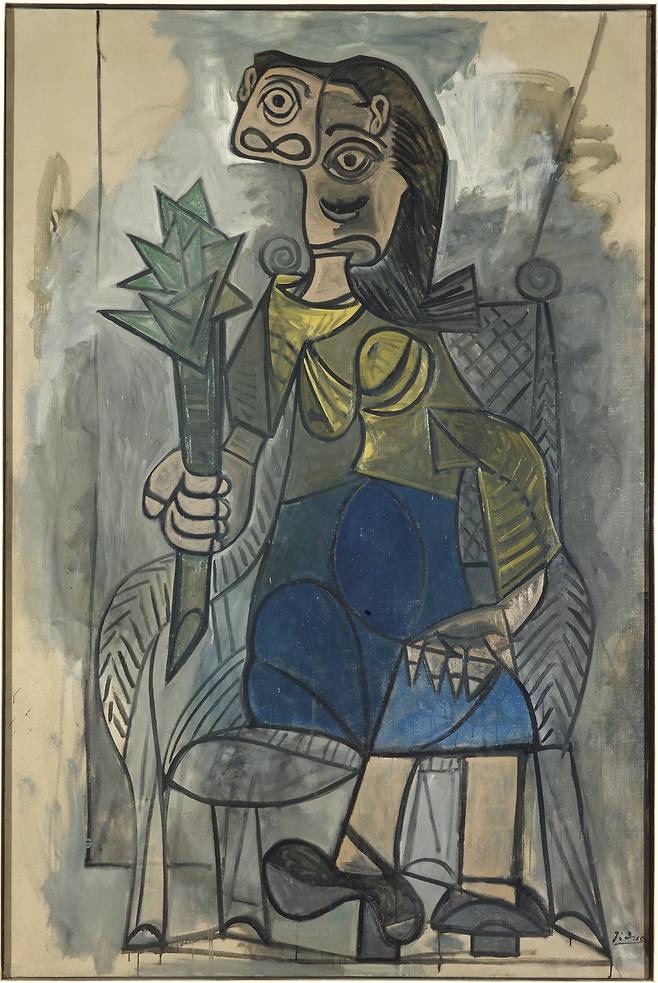 "Woman with an Artichoke" by Pablo Picasso (2023 - Succession Pablo Picasso - SACK Korea)