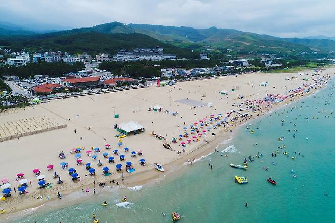 동해망상해수욕장 전경. 동해시 제공