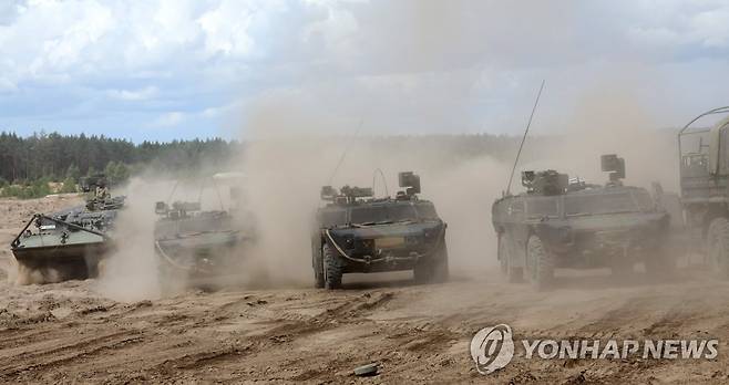 연합훈련중인 리투아니아-독일 육군 [AFP 연합뉴스 자료사진. 재판매 및 DB 금지]