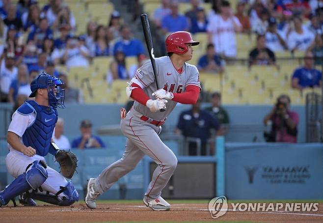 MLB 전반기에 맹타를 휘두른 오타니  [USA 투데이/로이터=연합뉴스]