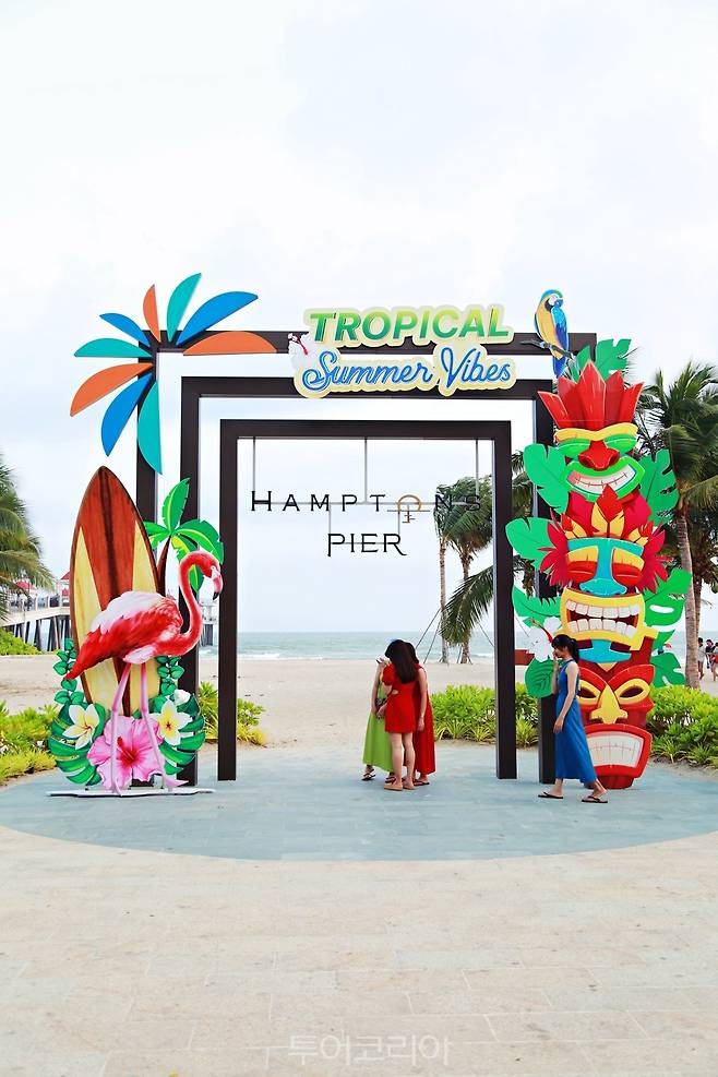 햄프톤피어 앞 인스타그래머블 플레이스
