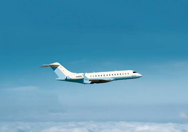 대한항공이 운영하고 있는 전세기인 글로벌 익스프레스 XRS. 다른 전용기와 달리 장기 계약 형태로만 운영하고 있기 때문에 일반 고객은 이용할 수 없다. ⓒ대한항공 홈페이지