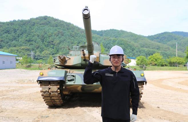 육군 3군수지원여단에서 군무원으로 근무 중인 유영민 주무관[사진=육군 3군지원여단]