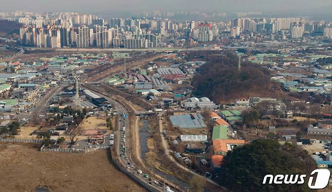 경기 하남시 교산신도시 예정부지 모습. 2021.3.9/뉴스1 ⓒ News1 이재명 기자