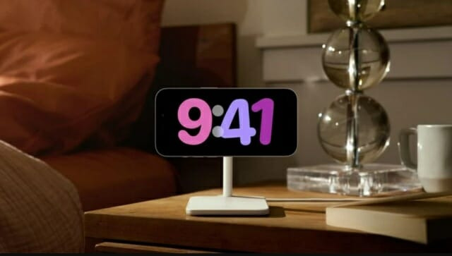 iOS17에서 새롭게 추가된 '스탠바이' 기능 (사진=맥루머스)