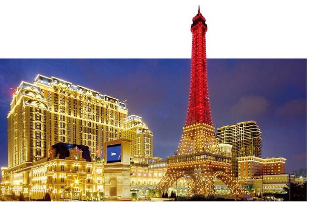 파리지앵 마카오와 에펠탑.