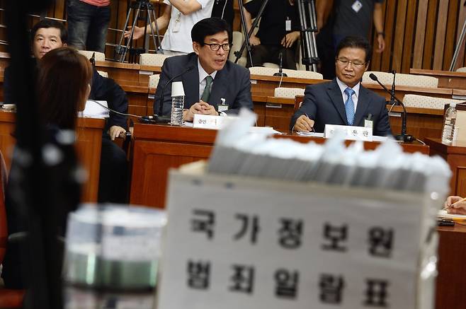 2013년 8월16일 국회에서 국정원 댓글 의혹 사건 등의 진상규명을 위한 국정조사 청문회가 열렸다. ⓒ시사IN 이명익