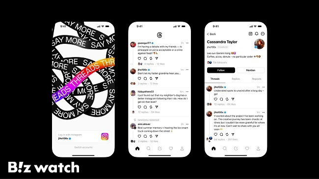 메타는 지난 6일 스레드를 글로벌 출시했다./사진=인스타그램 제공