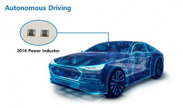 자율주행차에 탑재되는 삼성전기 파워인덕터(사진=삼성전기)