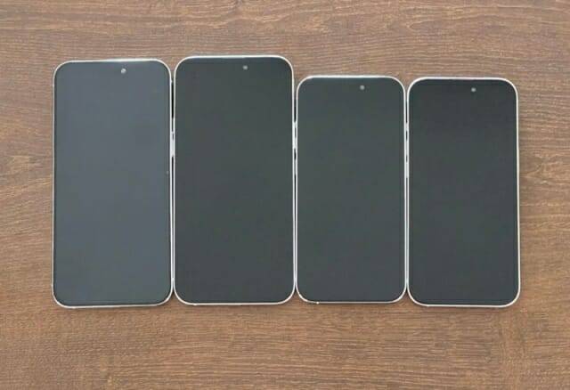 아이폰15 시리즈 모형 (사진=란즈크 @yeux1122)