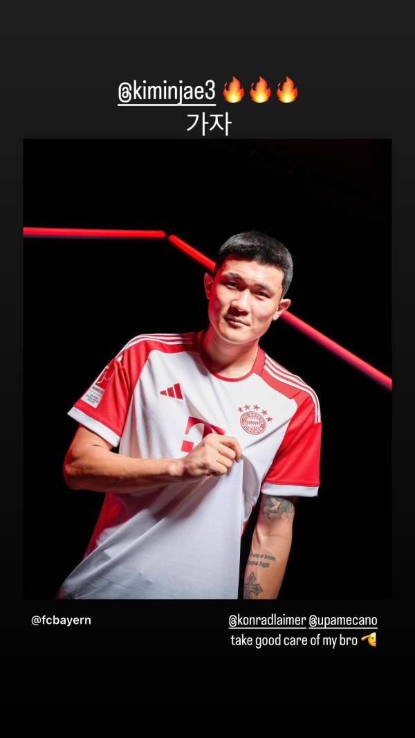19일 황희찬이 SNS를 통해 김민재의 뮌헨행을 축하했다. 이어 뮌헨에서 뛰고 있는 콘라드 라이머, 다요 우파메카노를 태그하며 김민재를 잘 부탁한다는 당부까지 남겼다. 황희찬은 두 선수와 FC 리퍼링, FC 잘츠부르크(이상 오스트리아), RB 라이프치히(독일)에서 한솥밥을 먹은 바 있다. 사진=황희찬 SNS