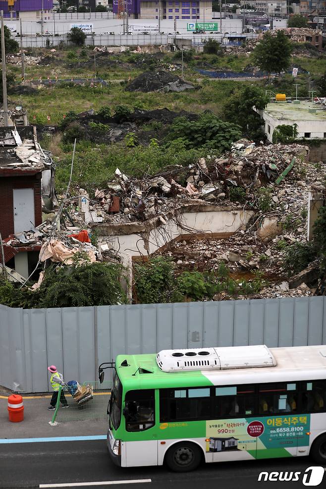 광주 동구 학동4구역 재개발공사 현장. 2022.6.8/뉴스1 ⓒ News1