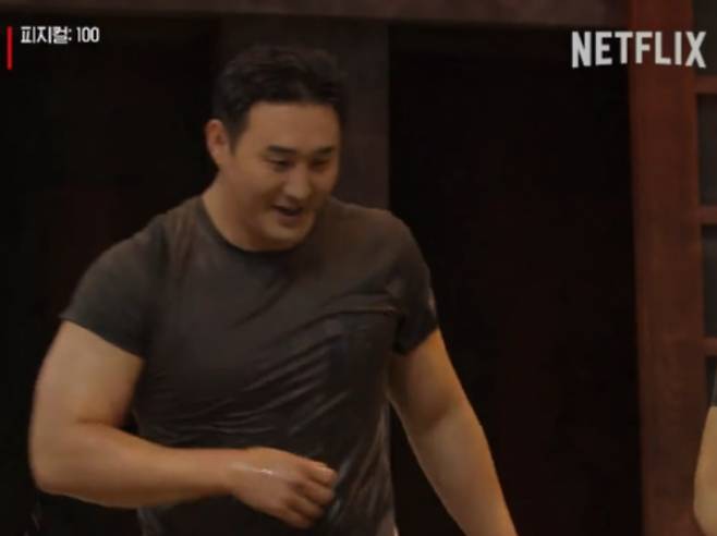 장성민이 '피지컬:100'에 출연한 모습 [넷플릭스]