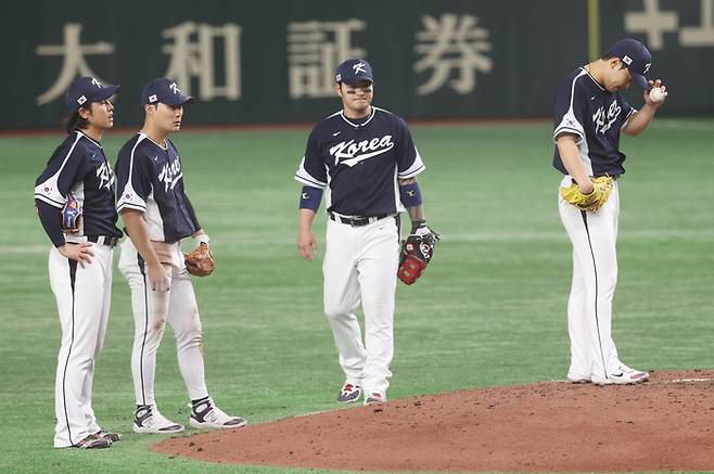 지난 3월 10일 일본 도쿄돔에서 열린 한국과 일본의 2023 WBC 경기 모습. 도쿄 | 연합뉴스