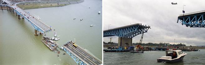 참혹했던 성수대교 붕괴 현장. [매경DB·정부기록사진집]