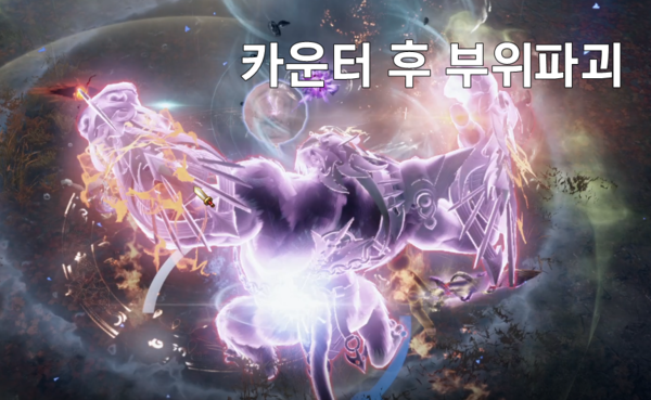 - 카운터에 성공하면 부위 파괴 가능