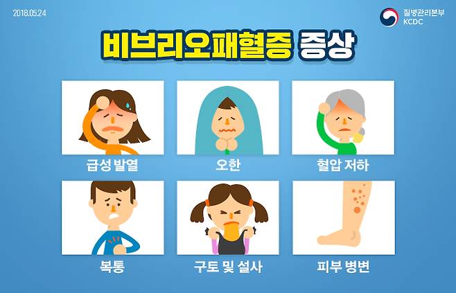 비브리오패혈증 증상./사진=질병관리청