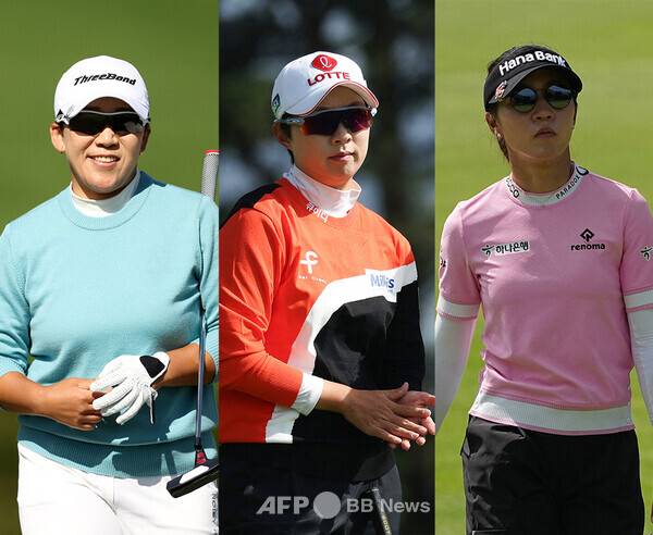 여자골프 스타 플레이어 신지애, 김효주, 리디아 고. 사진제공=ⓒAFPBBNews = News1